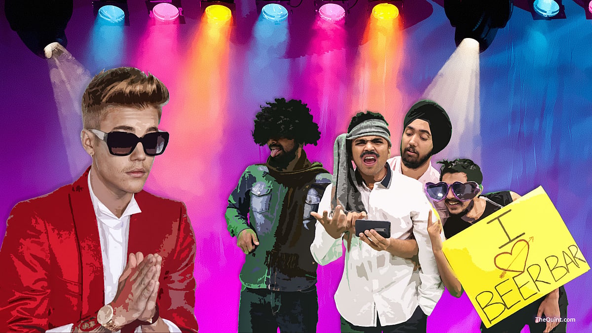 Namaste Mr Beiber, how you doin? (Photo: Lijumol Joseph/<b>The Quint</b>)