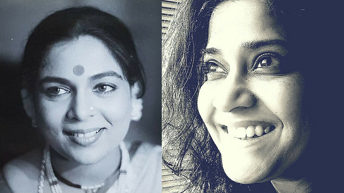 The late Reema Lagoo;  Renuka Shahane. (Photo courtesy: <a href="https://www.facebook.com/renukash/photos?lst=100001463865886%3A643311655%3A1495125724&amp;source_ref=pb_friends_tl">Facebook/ RenukaShahane</a>)