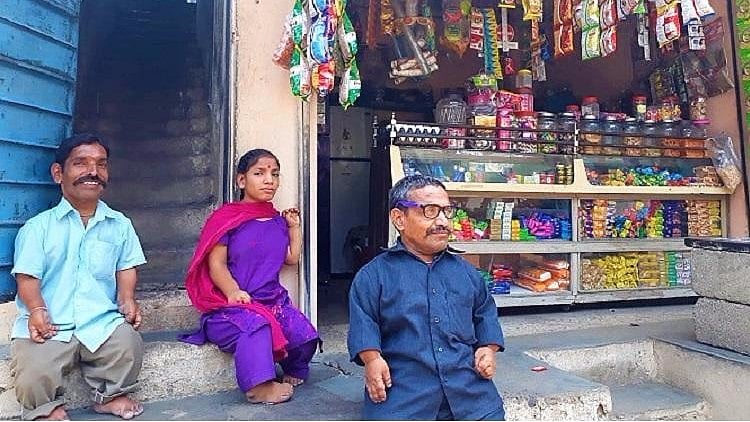 Ram Raj Chauhan (far right) and his family (Photo Courtesy: The News Minute)