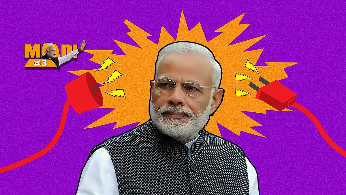 Three years on, the Modi government’s plans of electrifying India are yet to see proper results. (Photo: Rhytum Seth/<b>The Quint</b>)