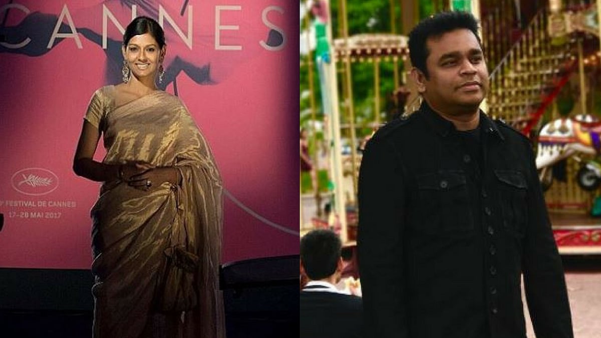 Nandita Das and AR Rahman at 70th Cannes Film Festival. (Photo Courtesy: Twitter)