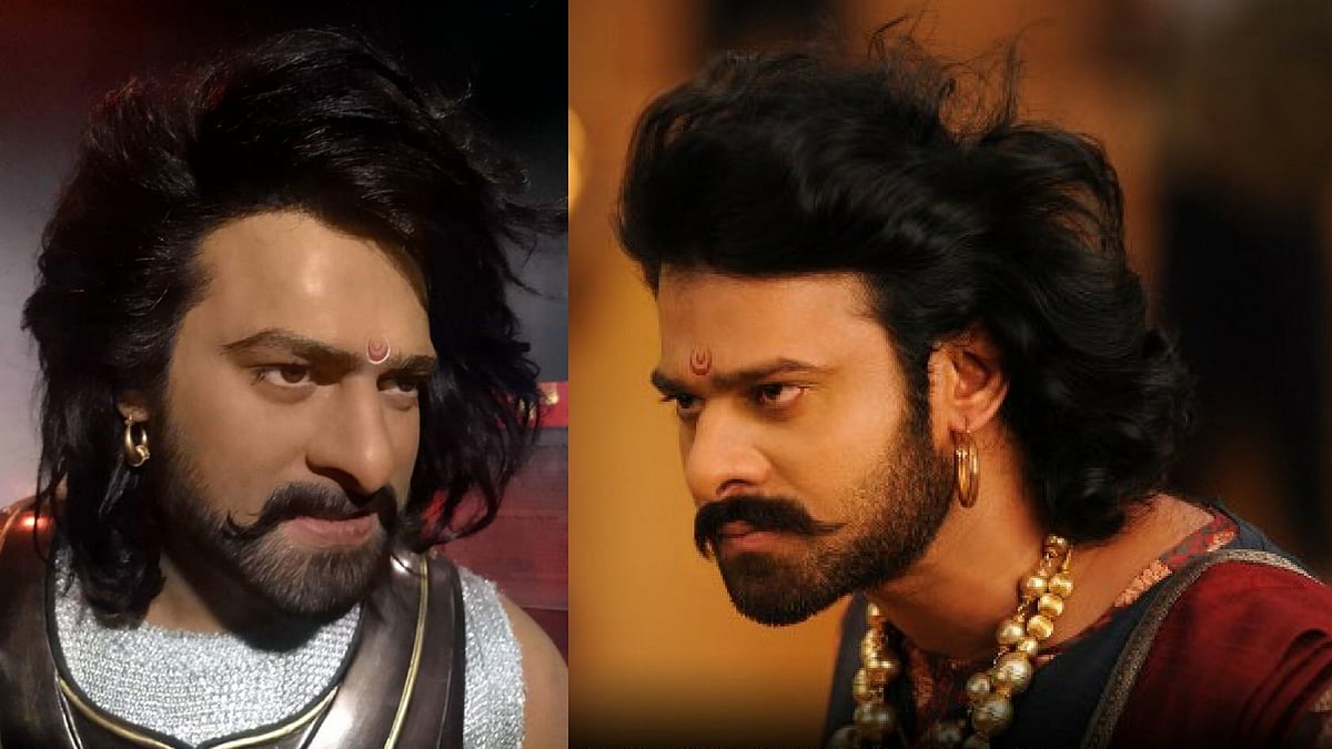 ‘Baahubali’ actor Prabhas becomes the first south actor to get a wax tribute in Madame Tussauds musuem. (Photo courtesy: Twitter/@<a href="https://twitter.com/rameshlaus">@<b>rameshlaus</b></a>, Dharma Productions) 