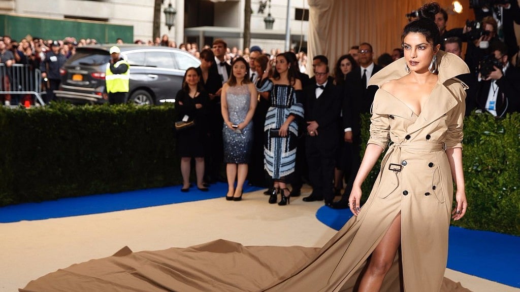 Priyanka Chopra goes for the khaki at the MET gala. (Photo: Reuters)