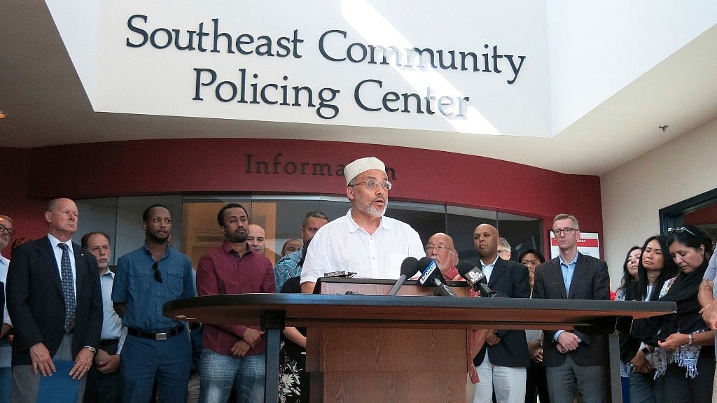 Wajdi Said, president and co-founder of the Muslim Educational Trust, speaks at a news conference. (Photo: AP)