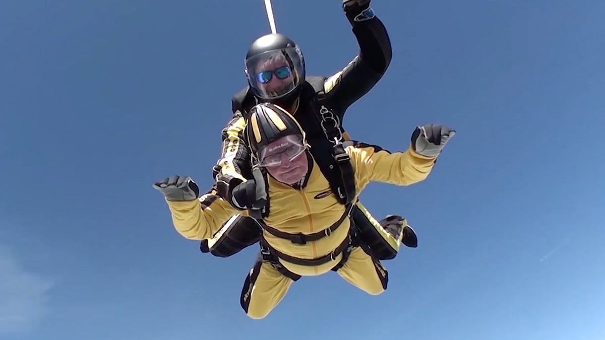 World’s oldest skydiver (Photo: AP)