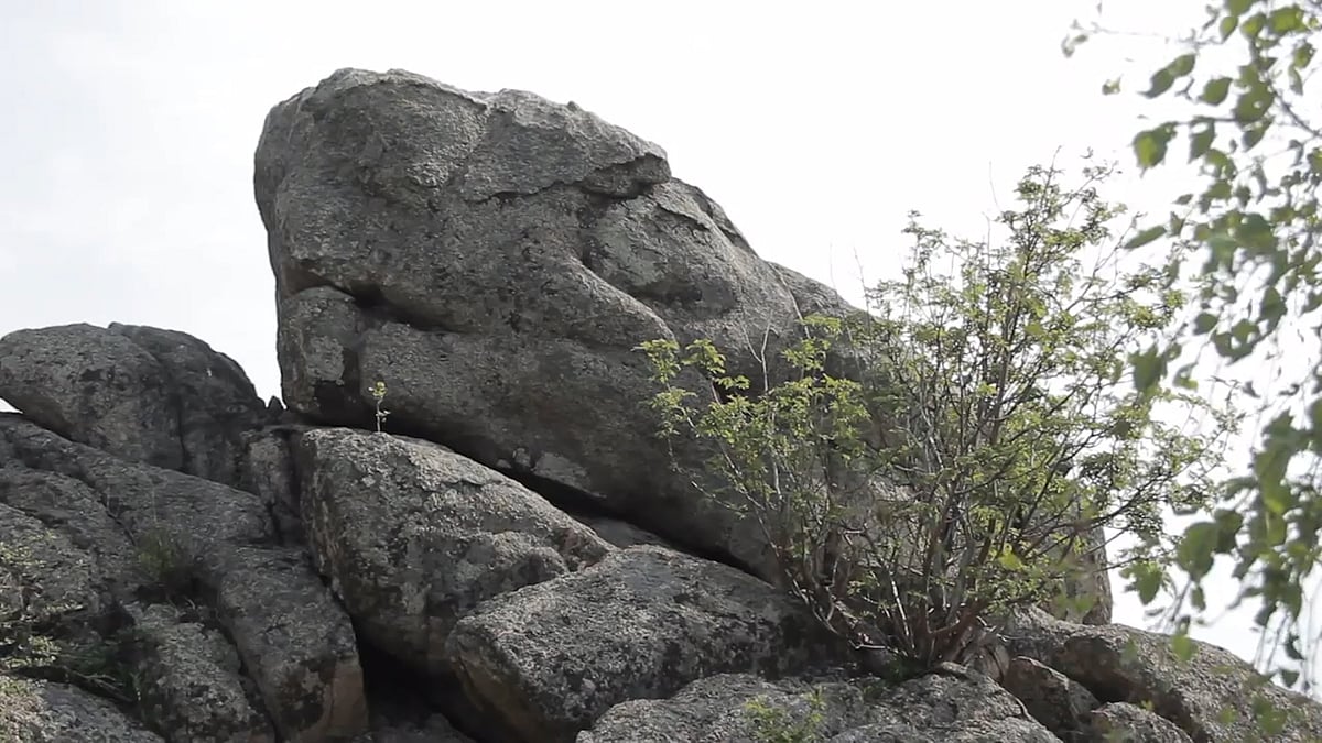 

Researcher Aleksander Peresyolkov discovered the megaliths in 2013 together with his son Ruslan. (Photo: Ruptly)
