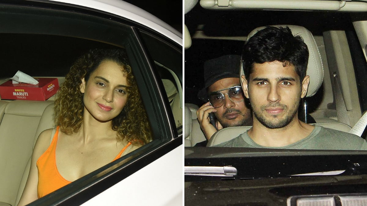 Stars arrive for the screening of <i>Meri Pyaari Bindu</i>. (Photo: Yogen Shah)