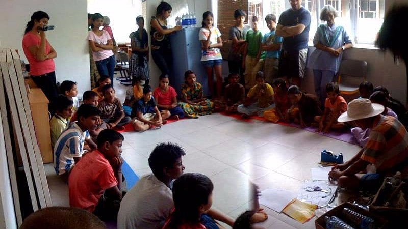 The idea to build toilets in the area came after a group of children from the village met during a ‘Bal Gram Sabha’ organised by the Mitsuko Trust. (Photo Courtesy: Facebook/<a href="https://www.facebook.com/photo.php?fbid=492200007493881&set=pb.100001116590025.-2207520000.1496115515.&type=3&theater">@MitsukoTrust</a>)