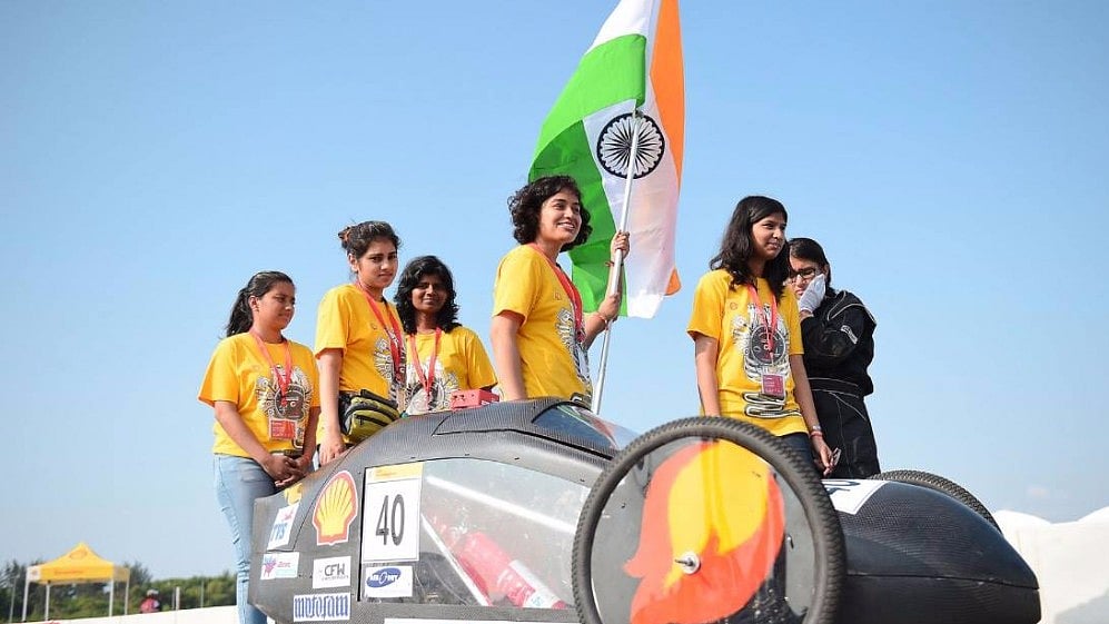 Team Panthera with their Iris 2.0, which has a mileage of 300kmpl.