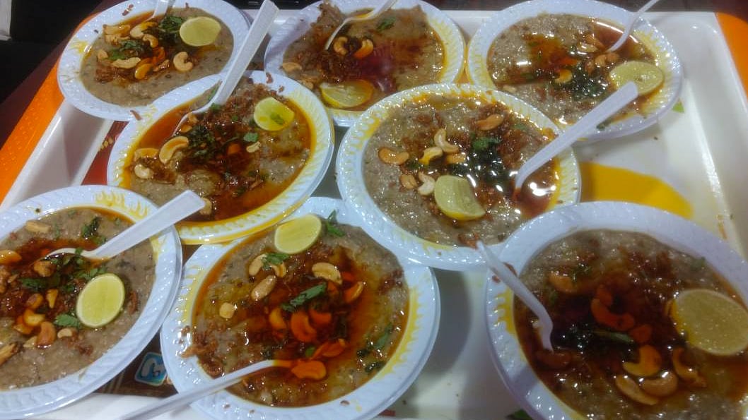 Biryani takes a back seat during Ramadan in favour of haleem, a porridge-like dish made of wheat, lentils and meat. (Photo Courtesy: Twitter/<a href="https://twitter.com/DivyaYadavK">@DivyaYadavK</a>)