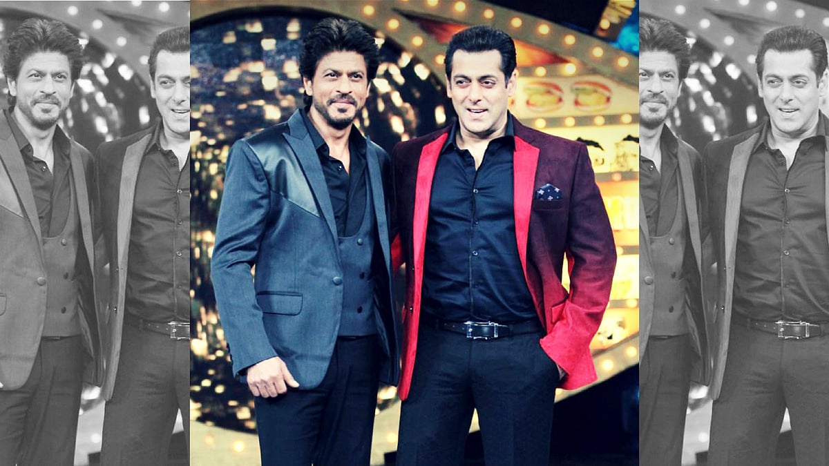 Shah Rukh Khan with Salman Khan. (Photo: Yogen Shah)