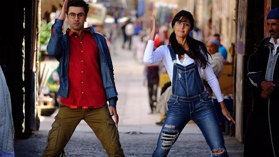 Ranbir and Katrina in a still from <i>Jagga Jasoos</i>.