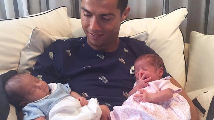 Christiano Ronaldo took to social media to share a picture with his sons. 
