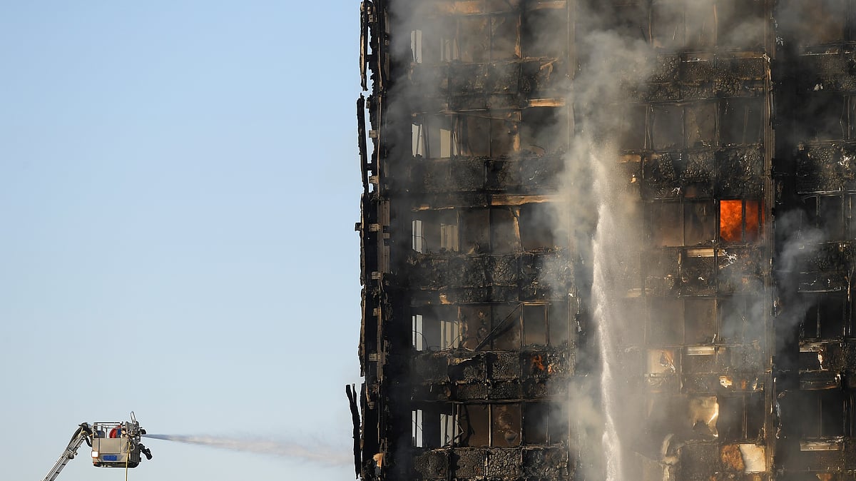 The Grenfell Tower went up in flames earlier this month.