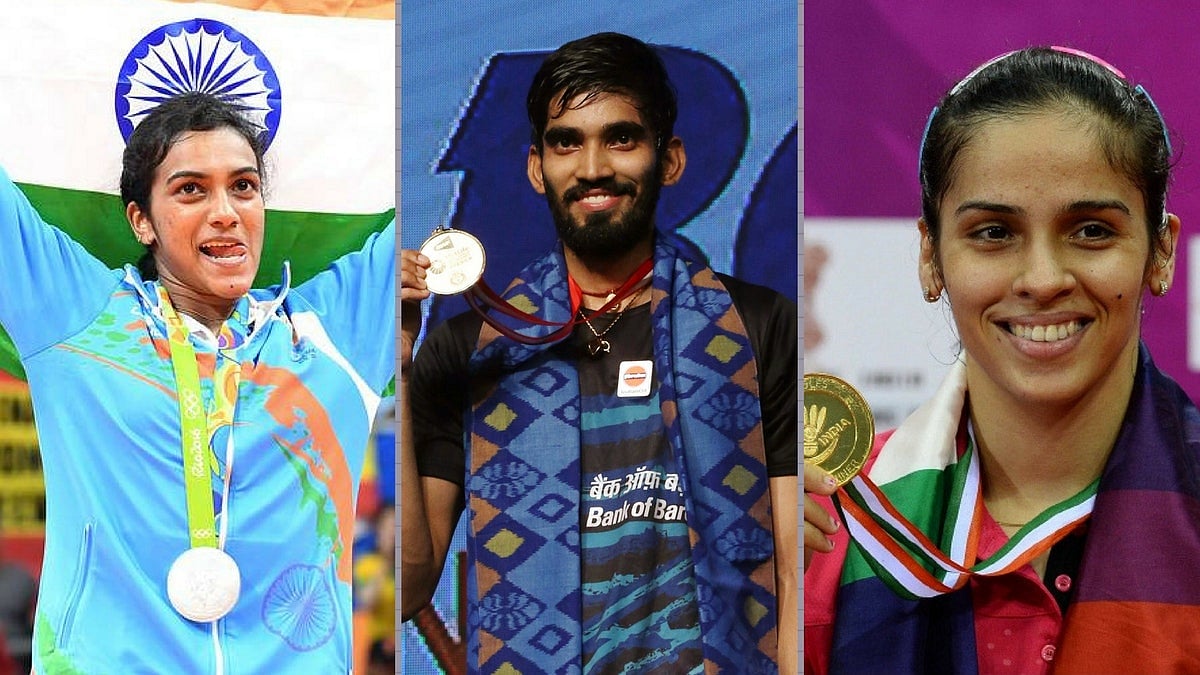 PV Sindhu, Kidambi Srikanth and Saina Nehwal.