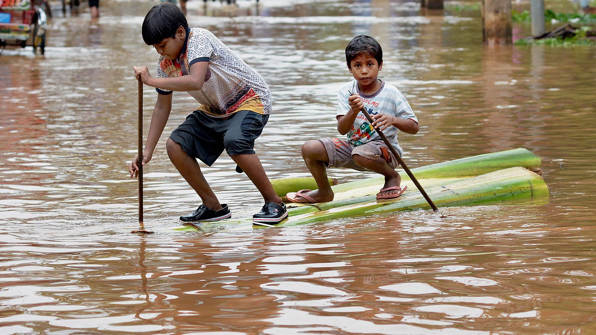 With the onset of Monsoon, North-east regions experience heavy rainfall. (Photo: PTI)