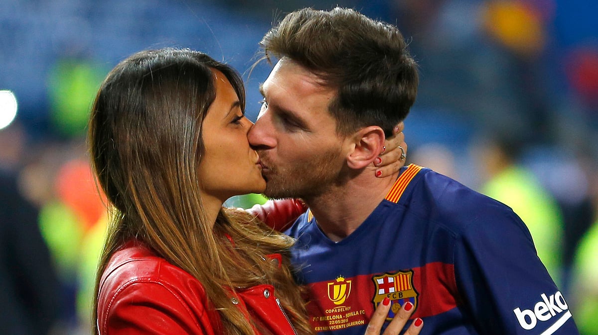 Barcelona’s Lionel Messi will be marrying 29-year-old Antonella Roccuzzo, his long-time girlfriend and mother of his two children on Friday. (Photo: AP)