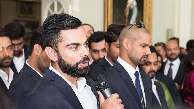Virat Kohli said “everyone wants to see an India-England final”. (Photo Courtesy: Facebook/<a href="https://www.facebook.com/IndianCricketTeam/photos/pcb.1505094562845565/1505088549512833/?type=3&amp;theater">Indian Cricket Team</a>)