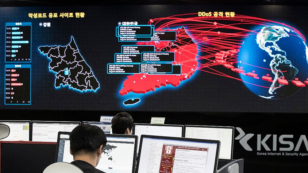 Representative image of tracking the cyber attack in Korea. 