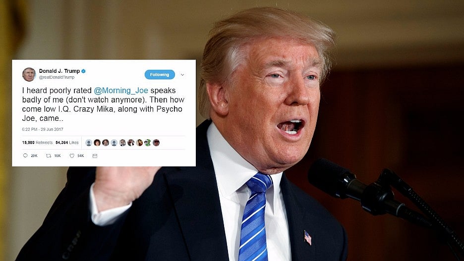 Donald Trump launched a scathing attack against two journalists from MSNBC. 