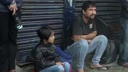 Tourists remain stranded as the strike enters its eighth day. ( Photo: ANI Screengrab)