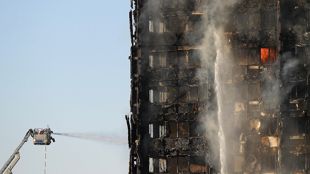 Grenfell Tower went up in flames on Thursday, killing as many as 65. (Photo Courtesy: Reuters)