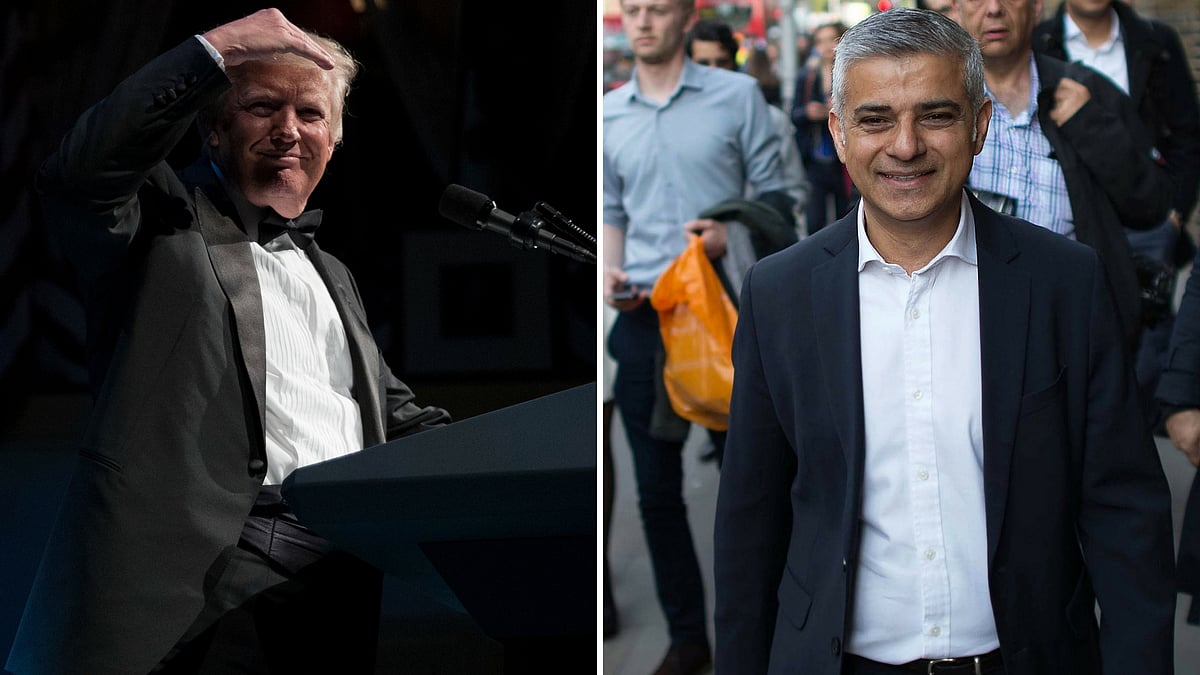 The conflict between London Mayor Sadiq Khan and US President Donald Trump is a protracted one. (Photo: AP/Reuters)