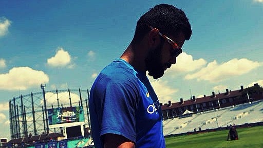 Virat performed well with the bat and became the quickest to reach 8000 mark. (Photo: Badsha Ray/AP)