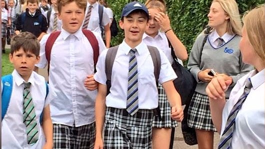After a few boys began the protest, 50 other planning to follow suit.