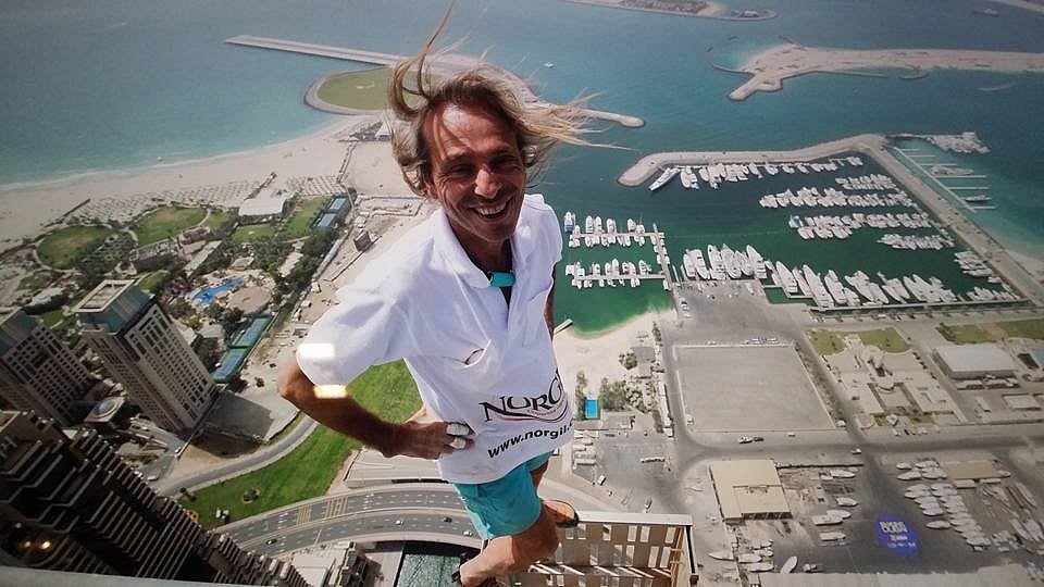 Alain Roberts climbs tall buildings without safety nets (Photo Courtesy: Facebook) 