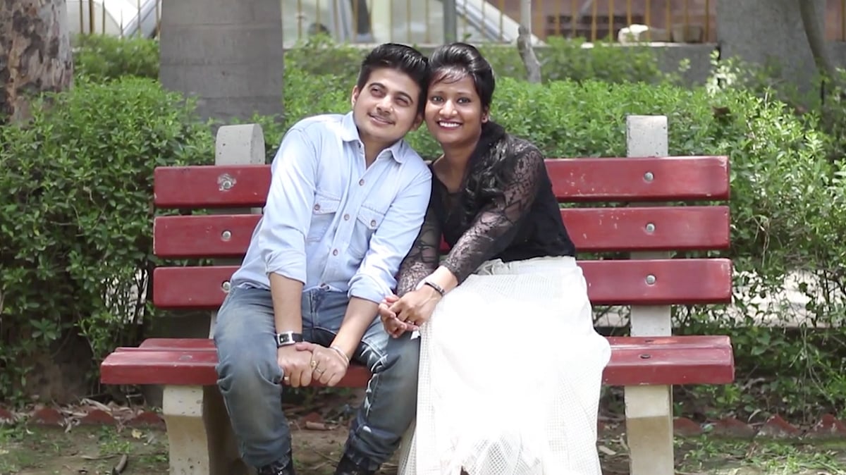 Rajveer and Shivangi. (Photo: AP screengrab)