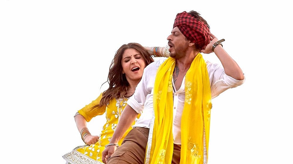 Shah Rukh Khan and Anushka Sharma in a still from <i>Butterfly</i>.