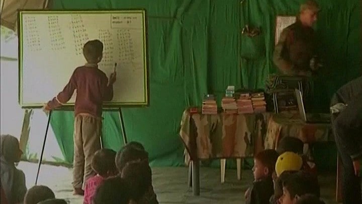 Indian Army under operation Sadbhavana has started free open schools.
