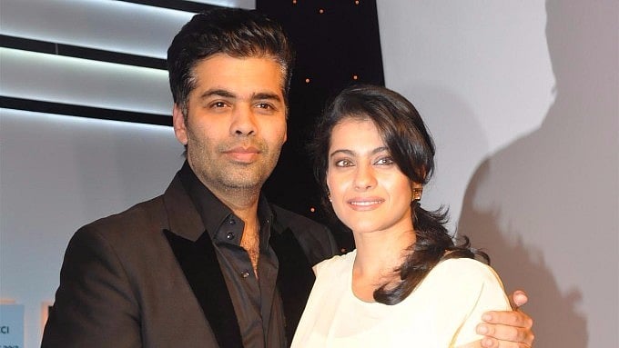 Kajol with Karan Johar in happier times.
