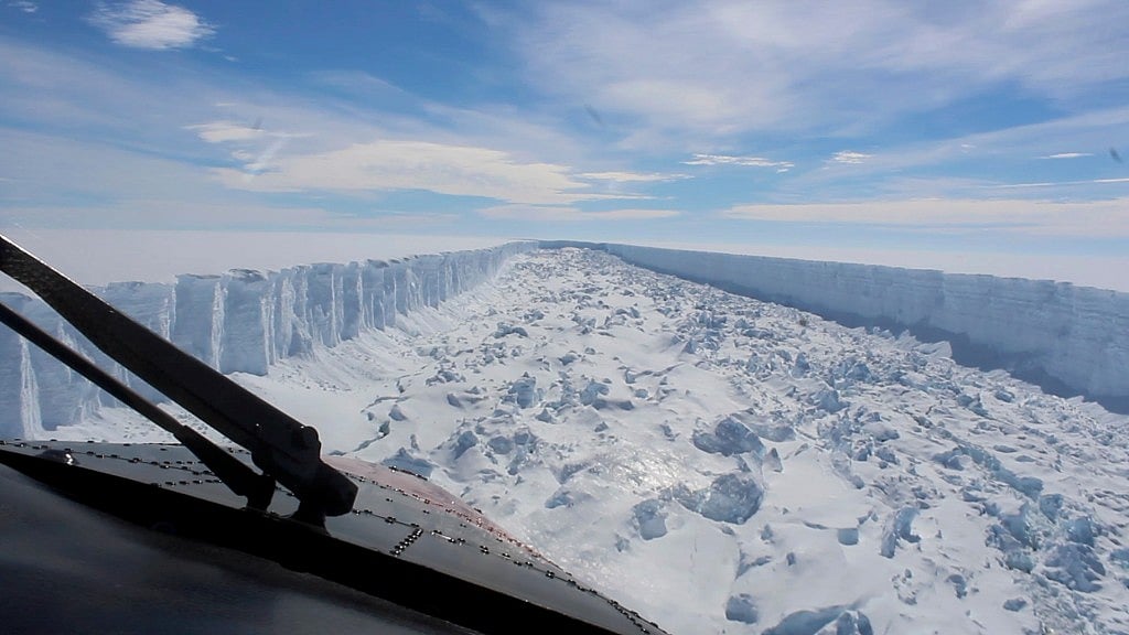 The ice will add to risks for ships now it has broken off.