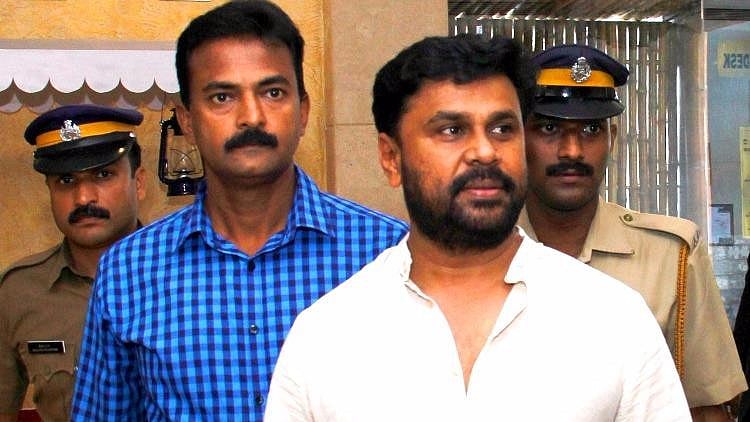 Actor Dileep being arrested. 