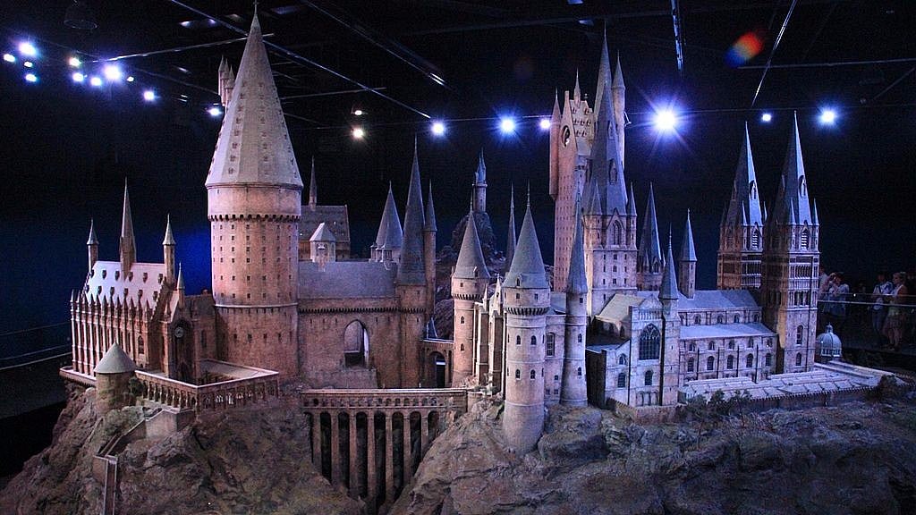 A studio model of Hogwarts.