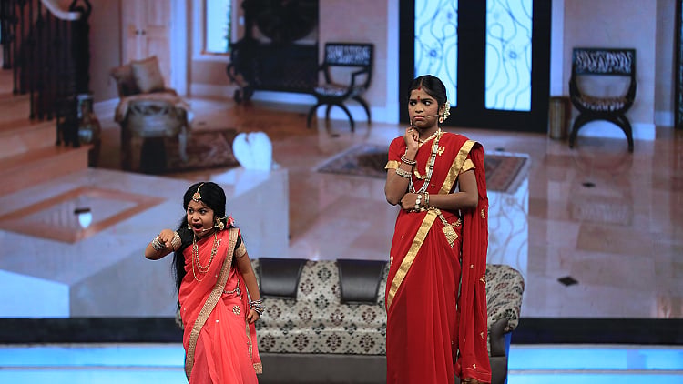 A still from the show “Junior Super Star 2”