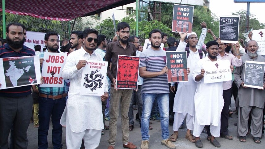 ‘Not in my name’ protests reach Gujarat as activists condemn killing in the name of the cow.