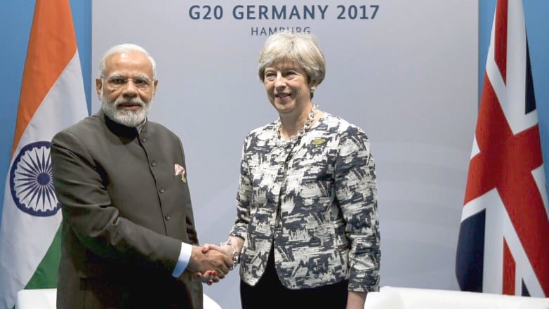 Both leaders also talked about the complete range of India-UK ties.