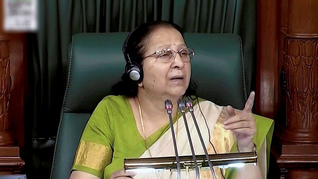 Speaker Sumitra Mahajan.&nbsp;