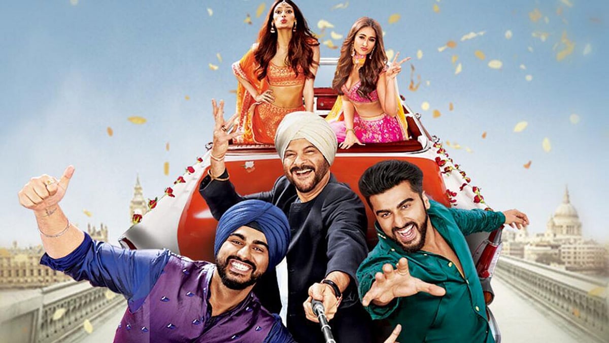 Anil and Arjun Kapoor starrer, <i>Mubarakan </i>manages to pull a few gags.&nbsp;