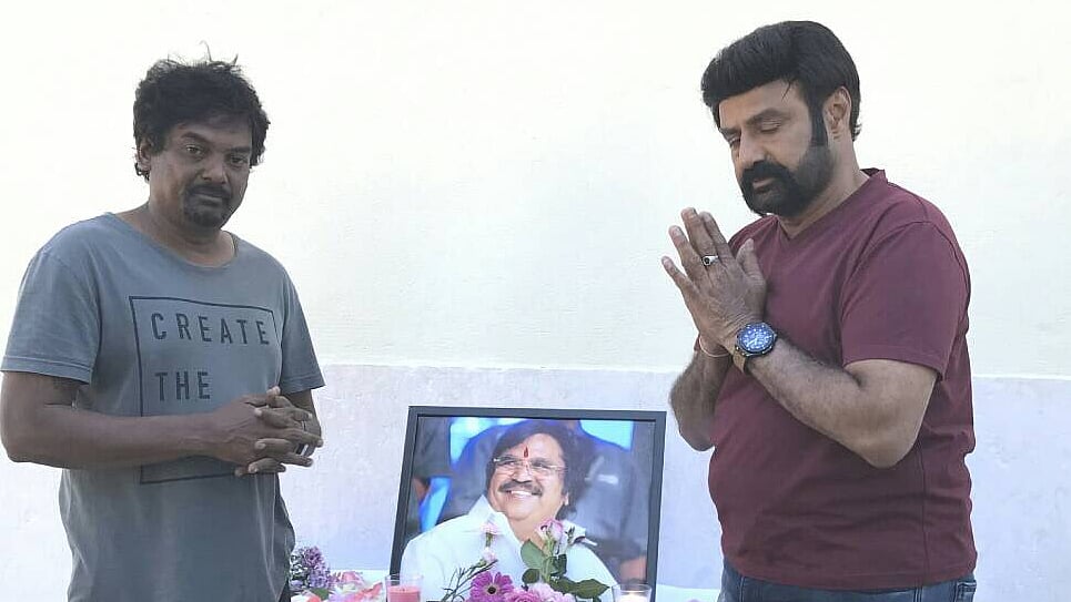 Director Puri Jagannadh with Telugu star Balakrishna.