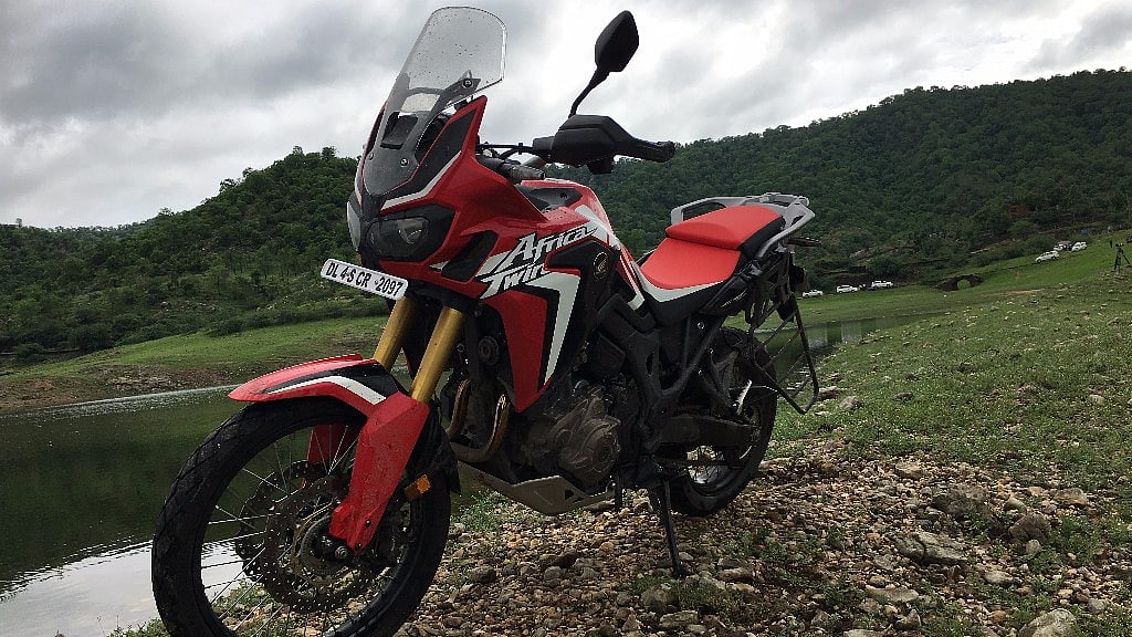 The new 1000cc Africa Twin in Udaipur