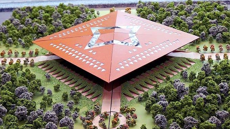 A miniature of the Amaravathi assembly. 