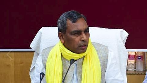 UP Cabinet minister Om Prakash Rajbhar alleged that Ghazipur DM Sanjay Kumar Khatri was not paying attention to the problems of the people.