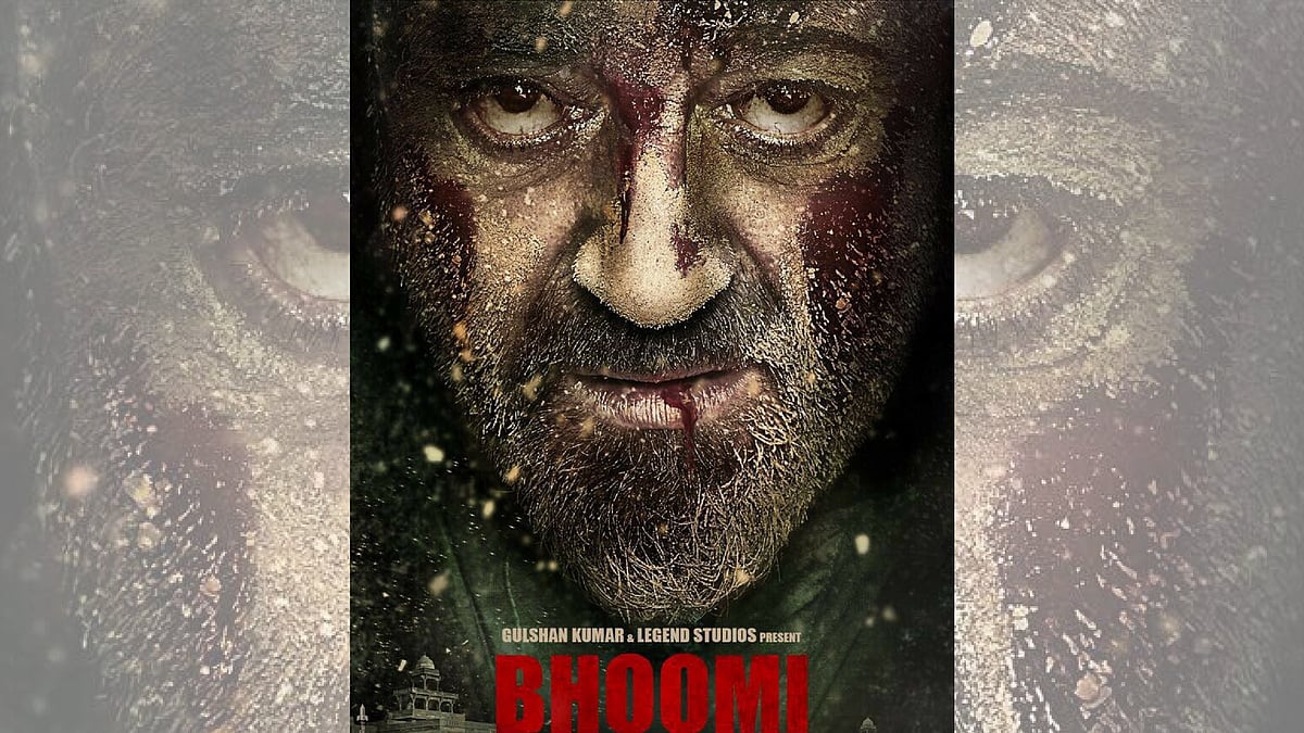 <i>Bhoomi’</i>s first poster with Sanjay Dutt. 