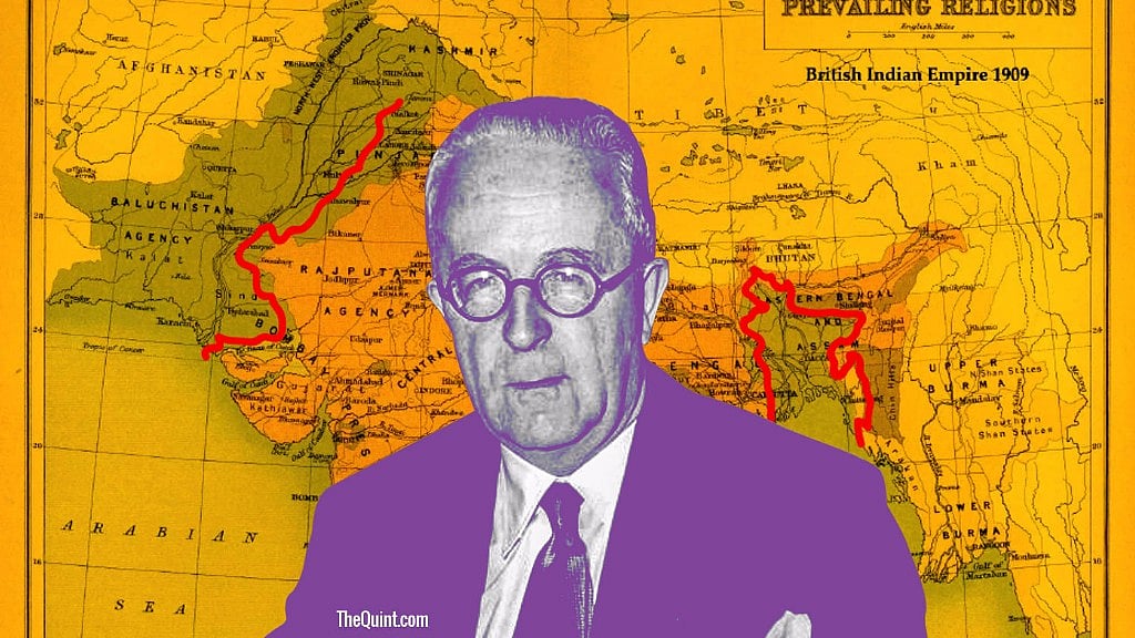 The line drawn by Cyril Radcliffe, dividing India and Pakistan, led to the largest migration in human history. 