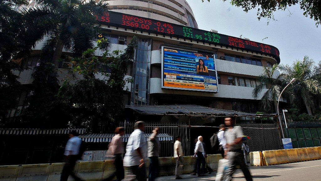 View from outside Bombay Stock Exchange.