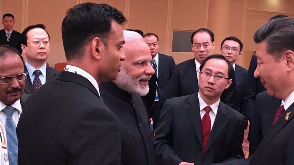 PM Modi and Chinese President Xi Jinping meet on the sidelines of the G20 Summit in Hamburg. 